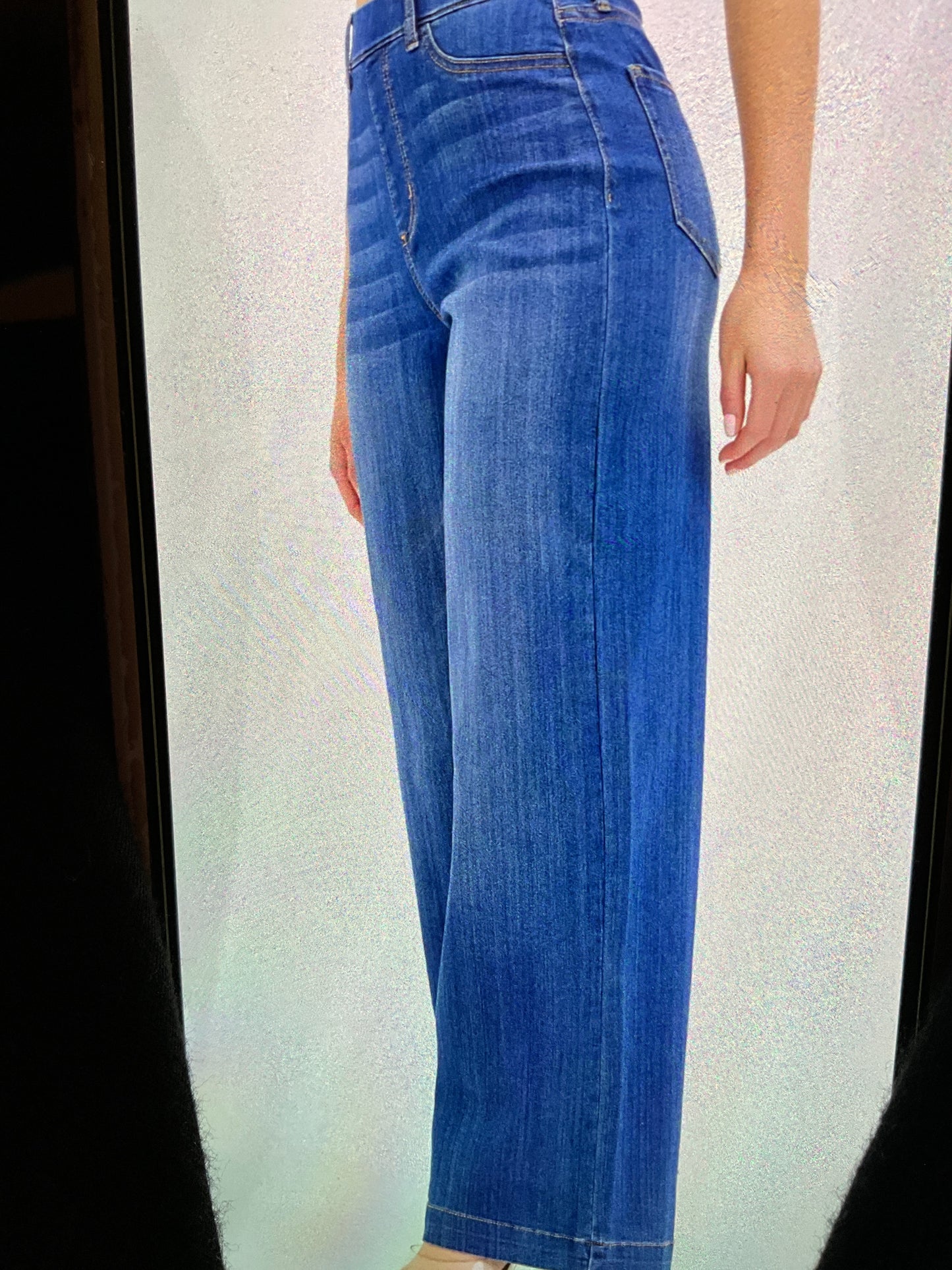 Cell0 jeans High rise pull on wide leg