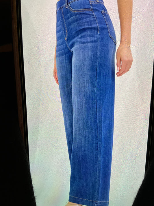 Cell0 jeans High rise pull on wide leg