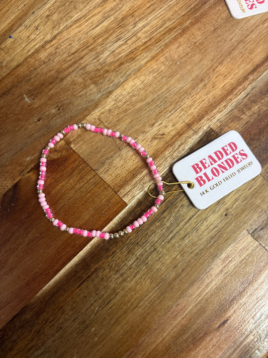 Pink Beaded Blonde